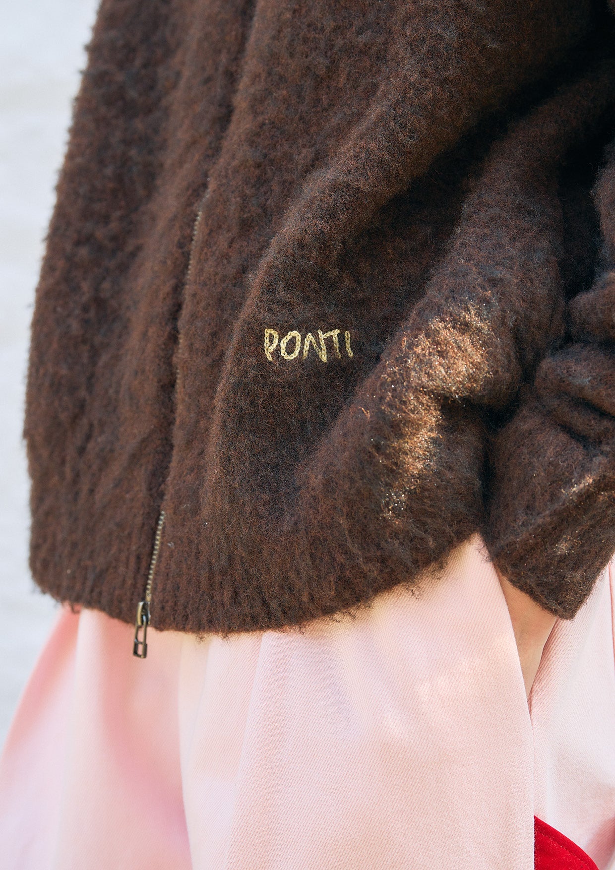 Brushed Zip Cardigan