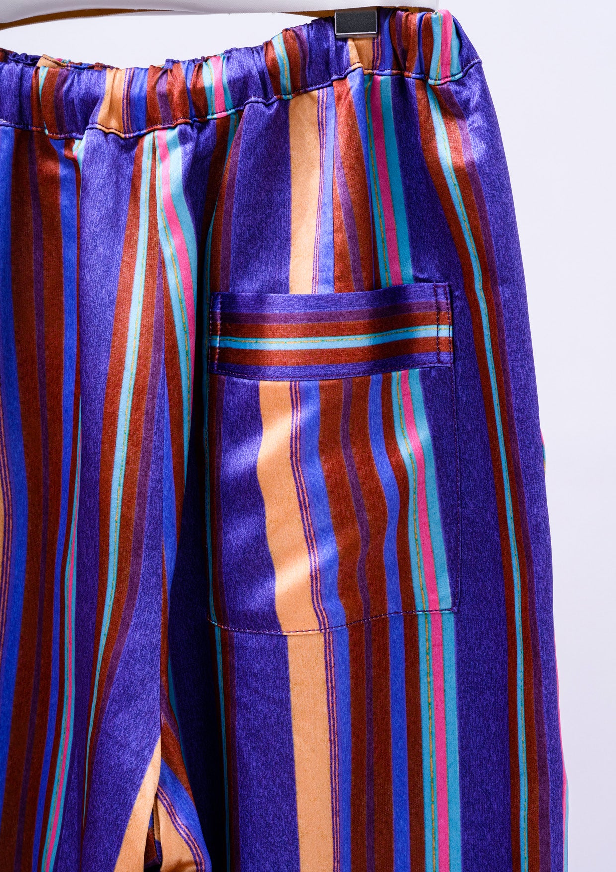 Color Bar Print Pants