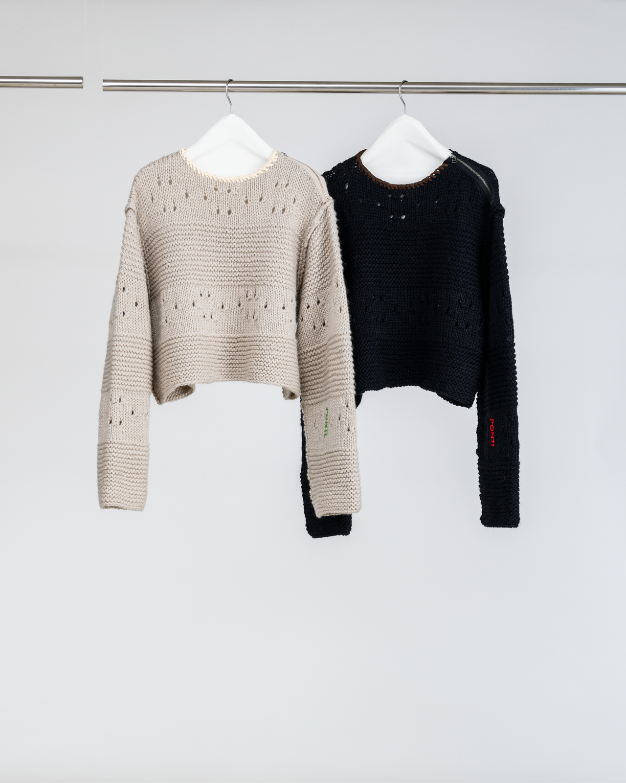 Plain Border Hand Knit