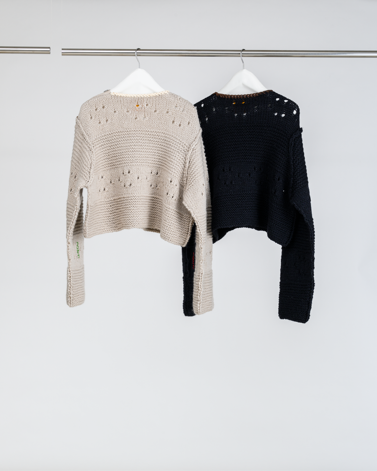 Plain Border Hand Knit