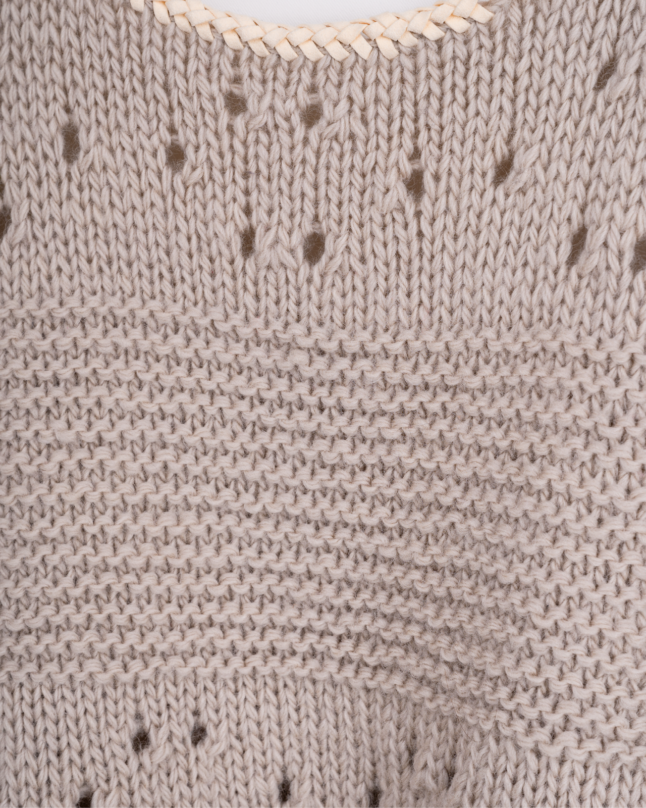 Plain Border Hand Knit