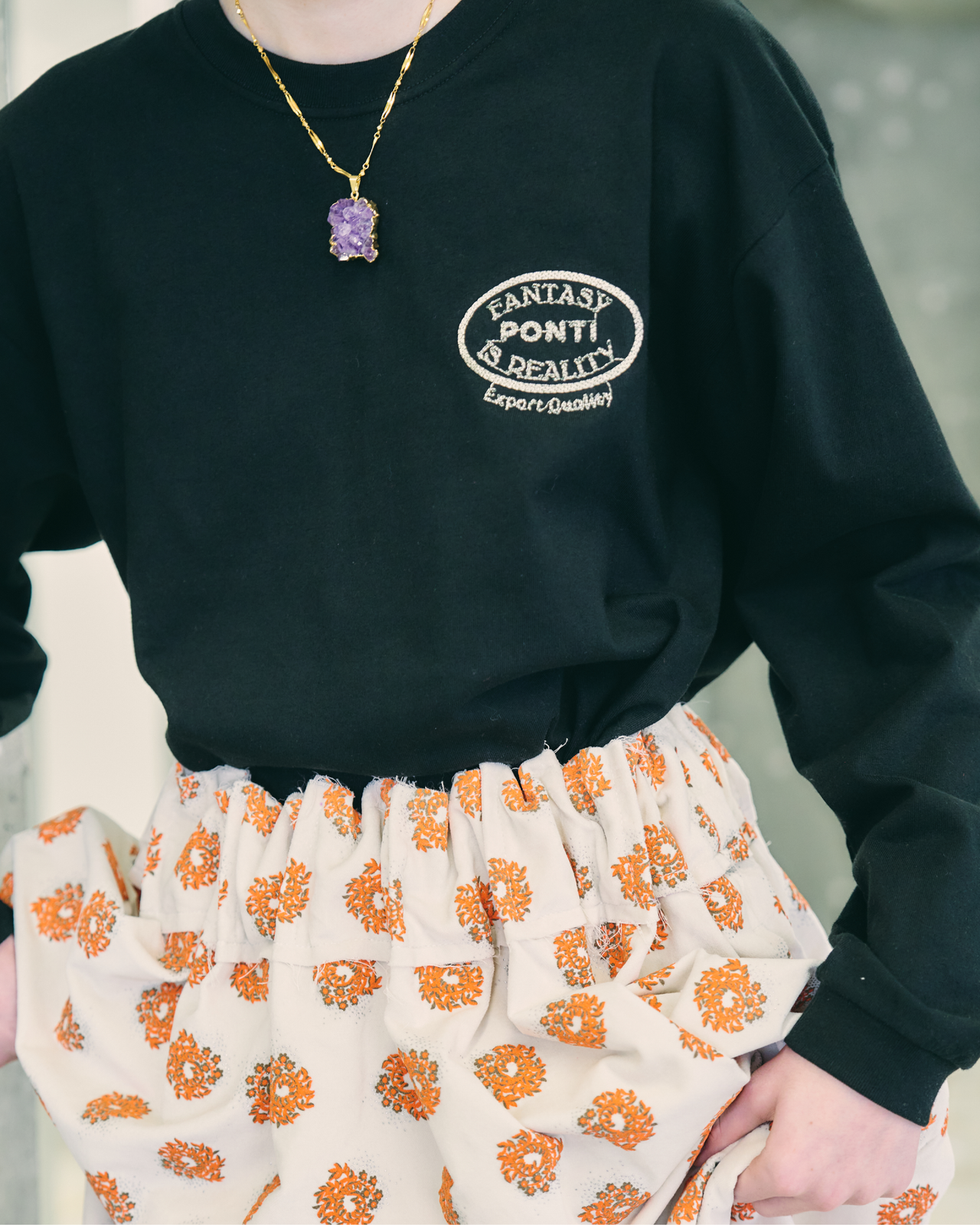 Logo Kimkoma Embroidery Long Sleeve Tee