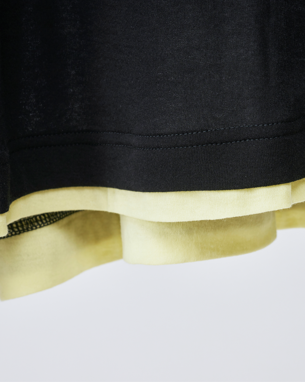 Double Rib Collar Long T-shirt
