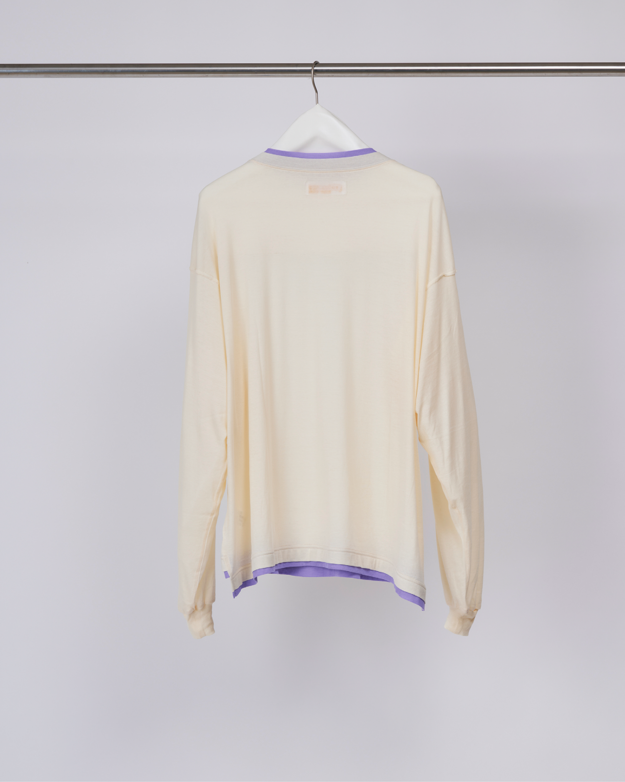 Double Rib Collar Long T-shirt