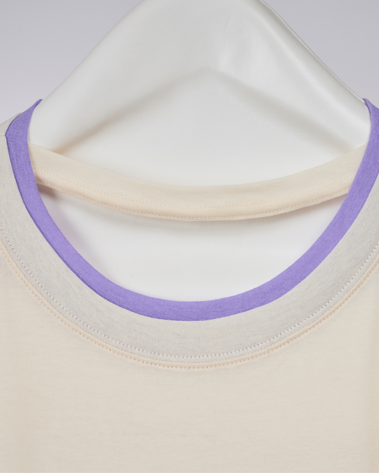 Double Rib Collar Long T-shirt