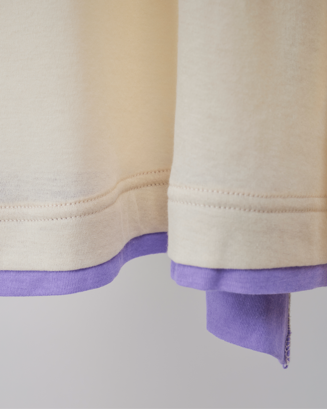 Double Rib Collar Long T-shirt