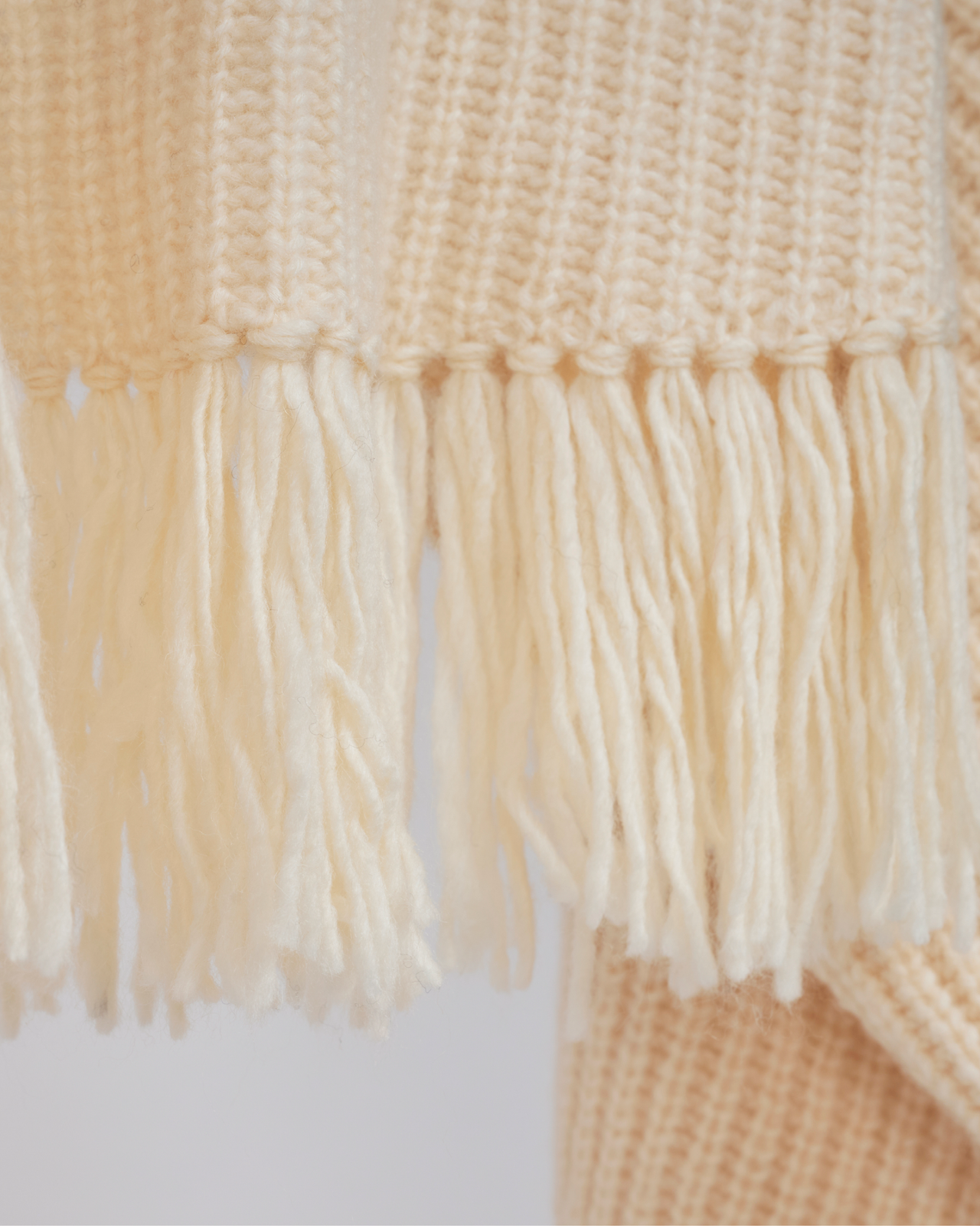 Wool Cotton Fringe Cardigan