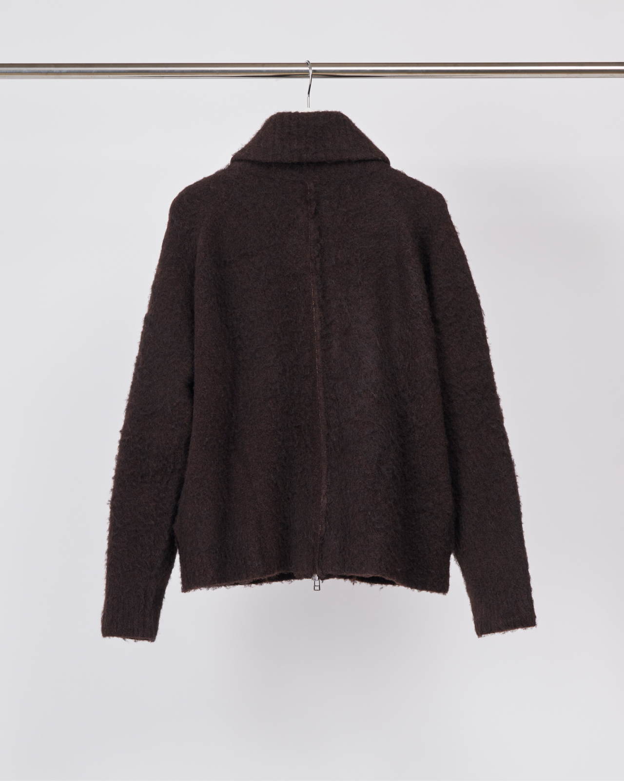 Brushed Zip Cardigan