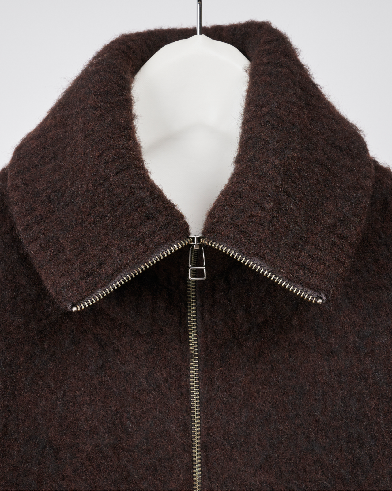 Brushed Zip Cardigan