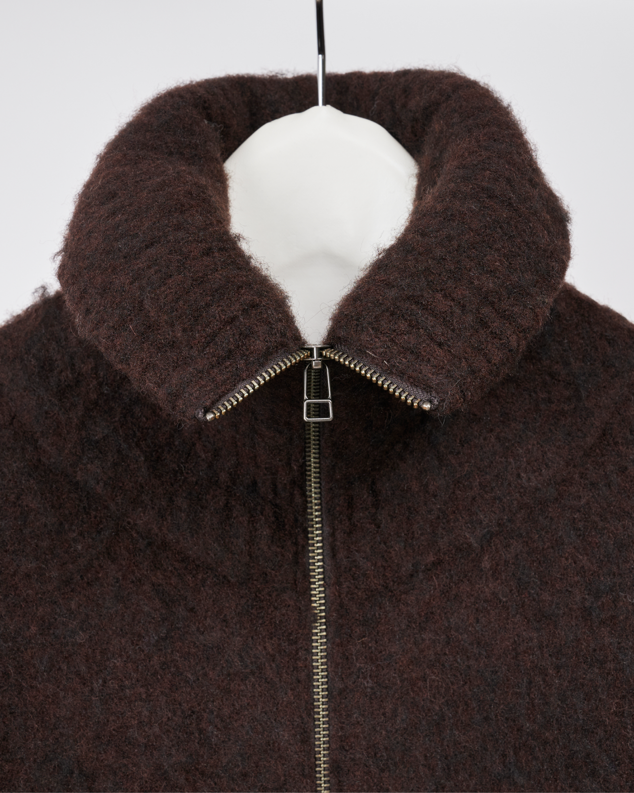 Brushed Zip Cardigan