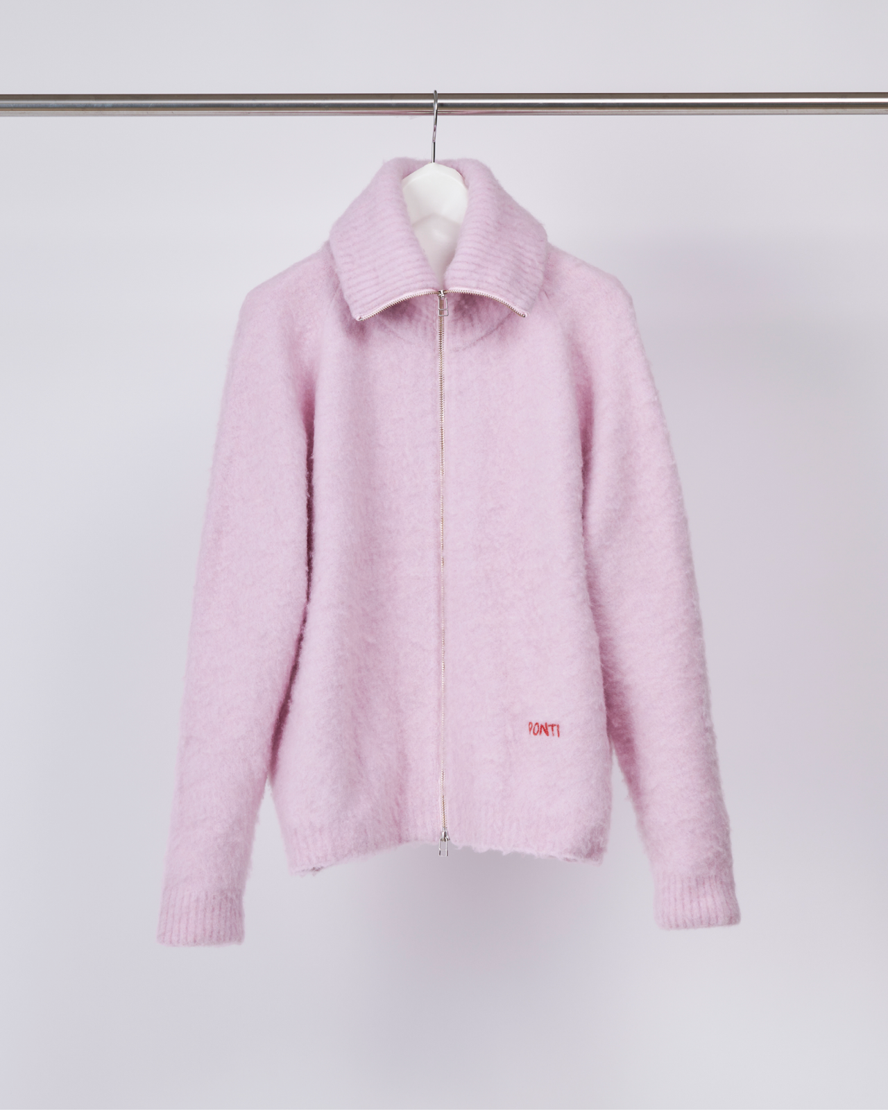 Brushed Zip Cardigan