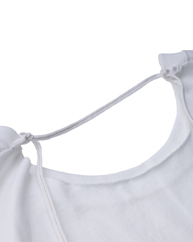 Cotton jersey semicircle T-shirt