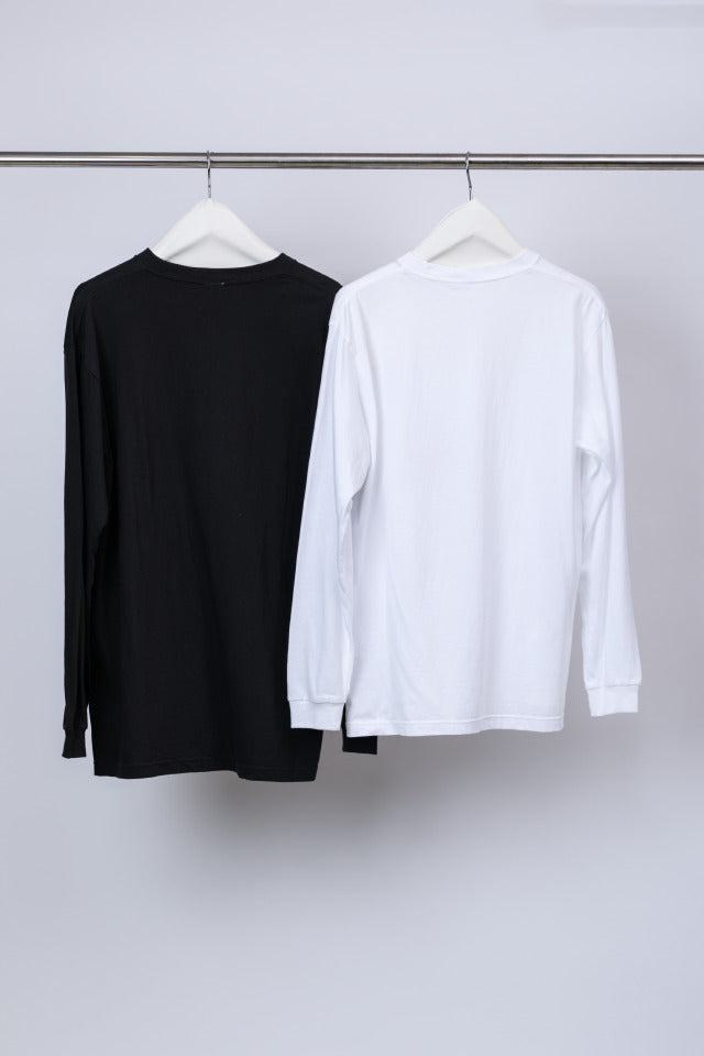 Logo embroidery long t-shirt