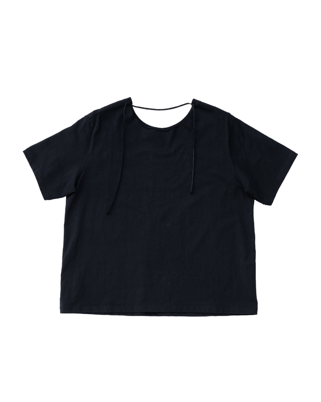 Cotton jersey semicircle T-shirt