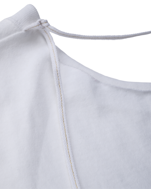 Cotton jersey semicircle T-shirt