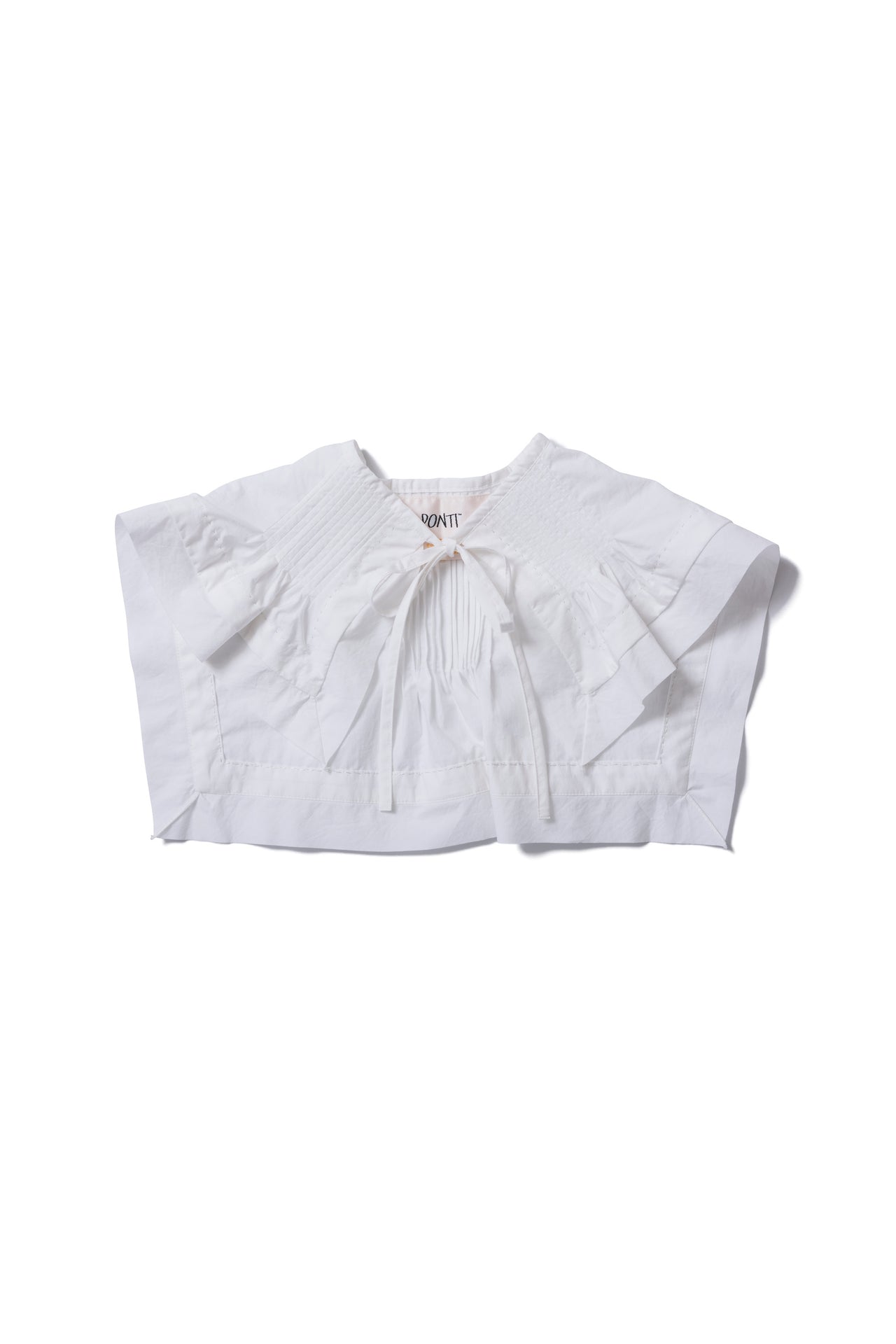 COTTON PIN TUCK COLLAR