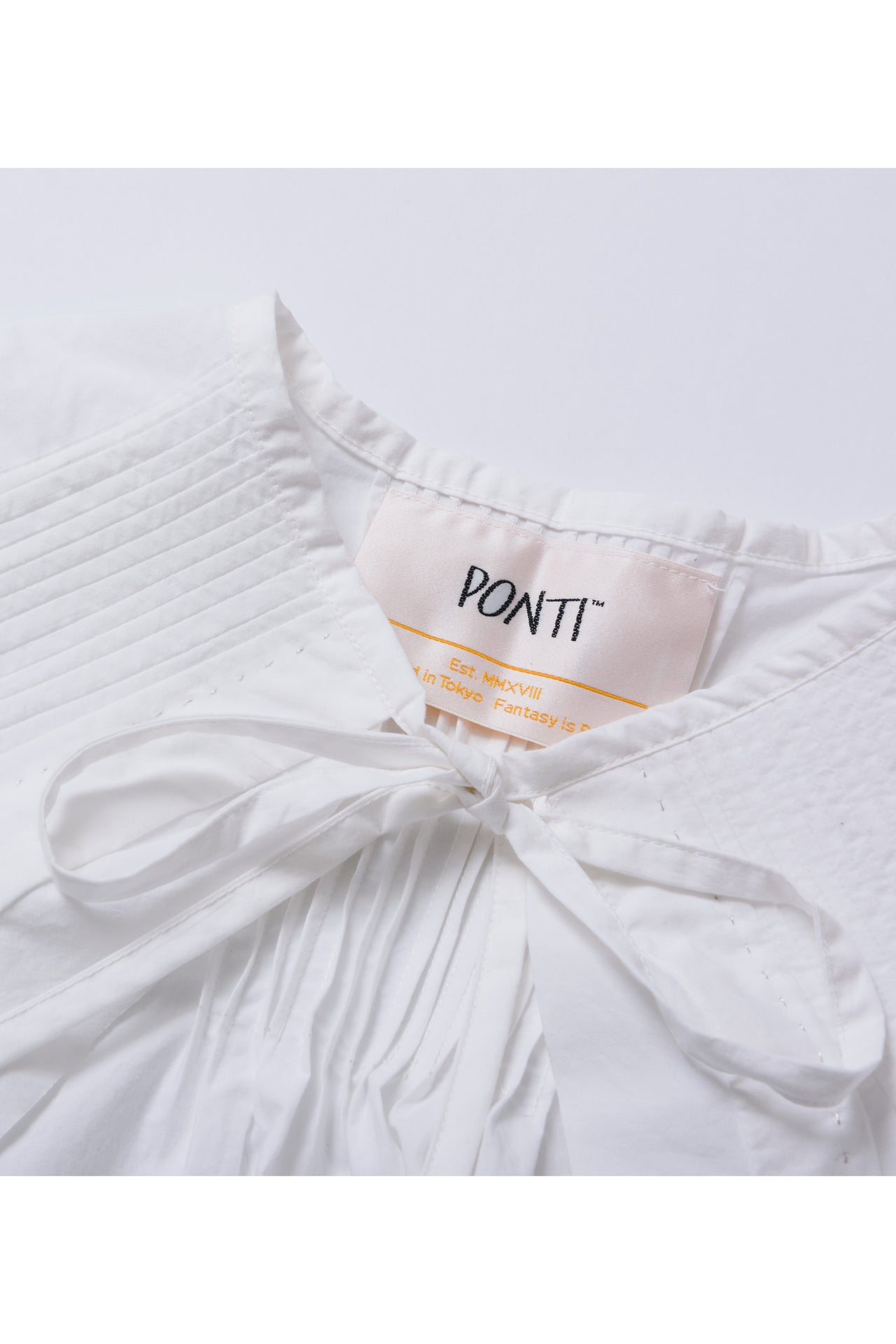 COTTON PIN TUCK COLLAR