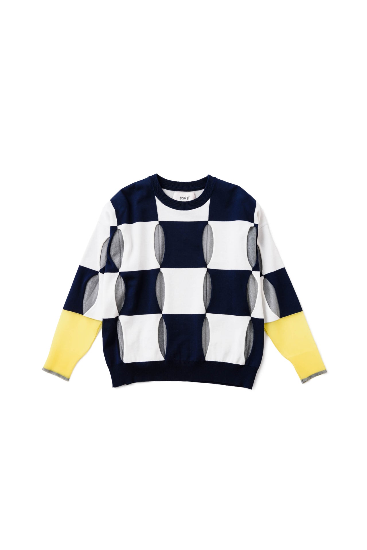 SS20-CHECKERED PATTERN  PULLOVER