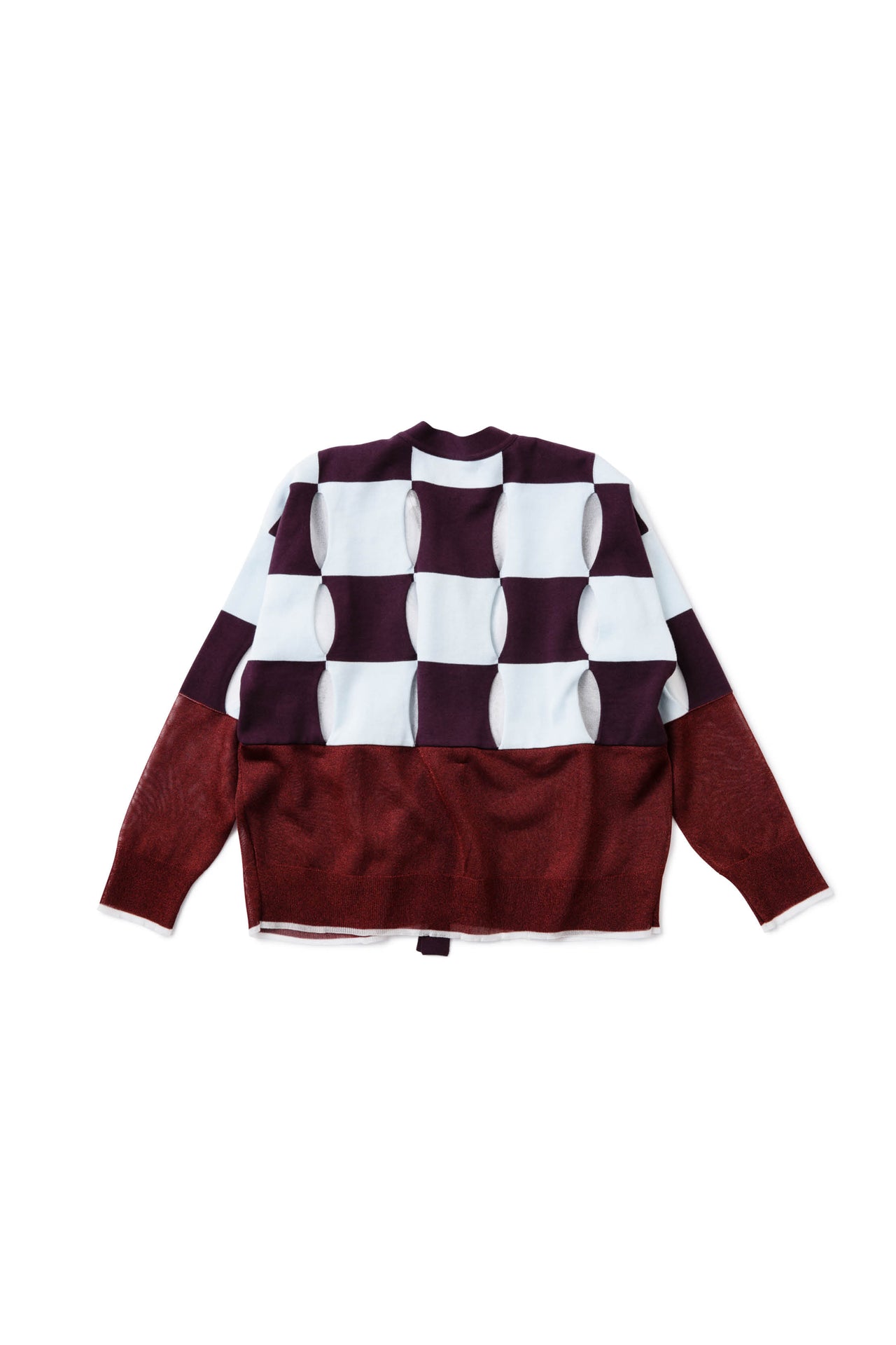 SS20-CHECKERED PATTERN CARDIGAN