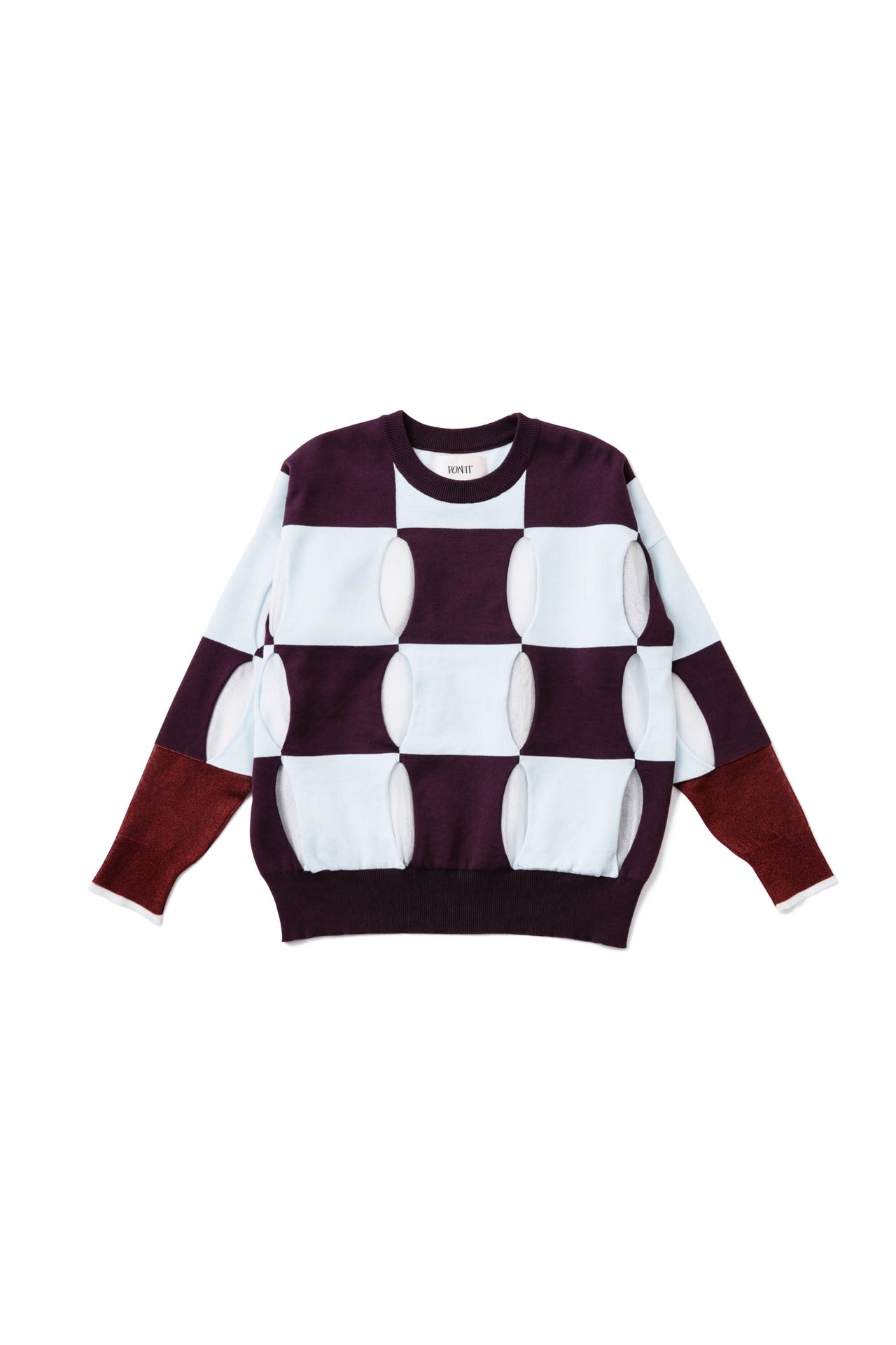 SS20-CHECKERED PATTERN  PULLOVER