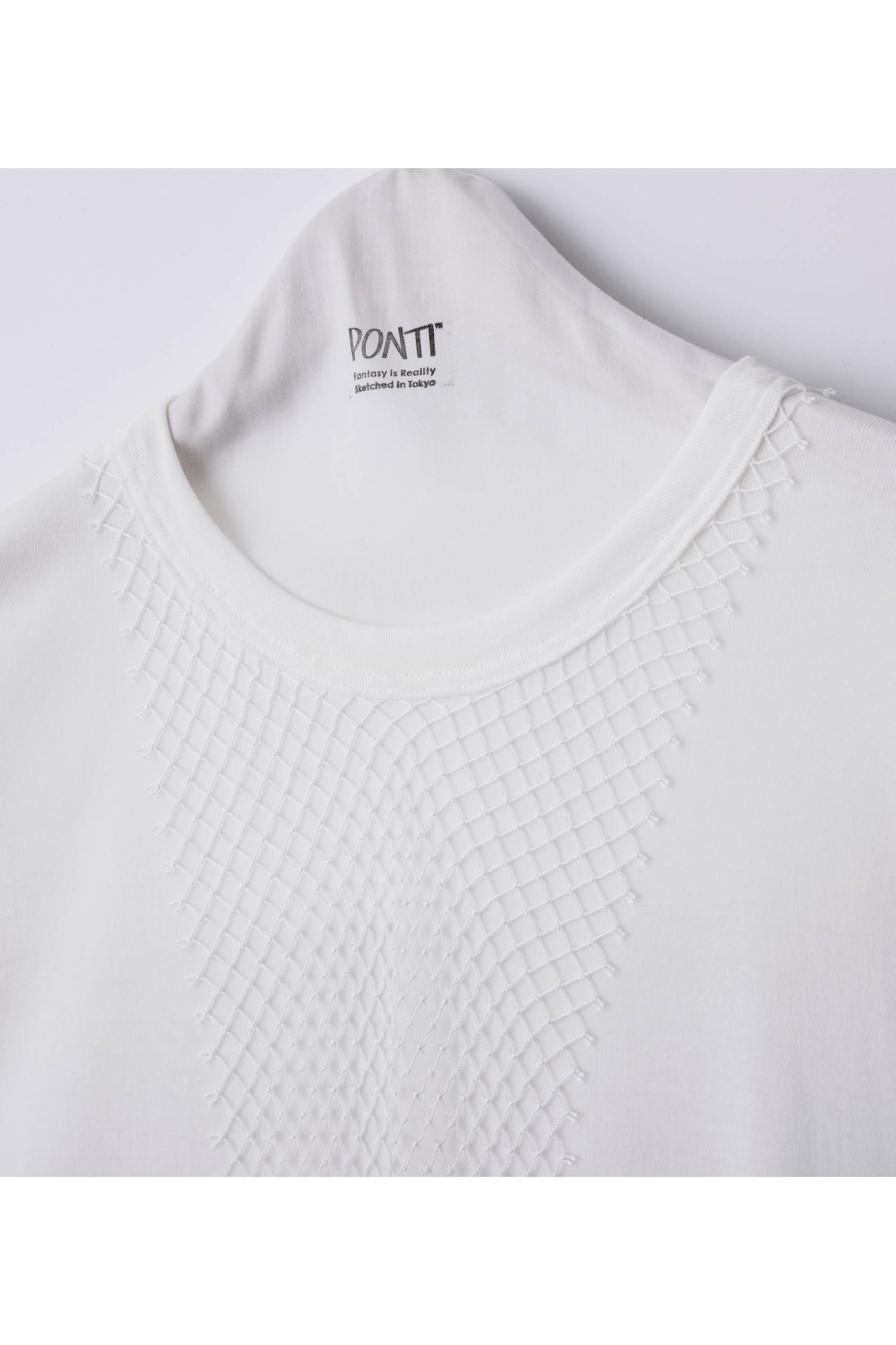 SS20-STRONG TWIST MILLING/NET COMBINATION DRESS