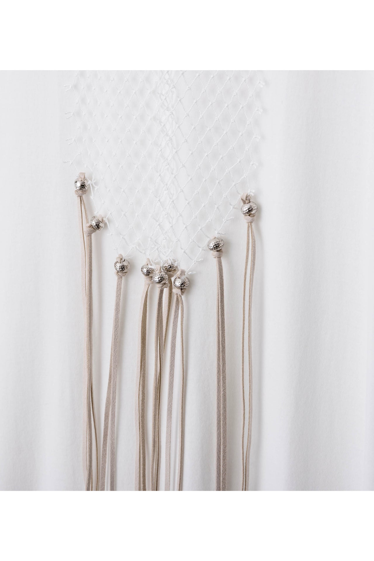 SS20-STRONG TWIST MILLING/NET COMBINATION DRESS
