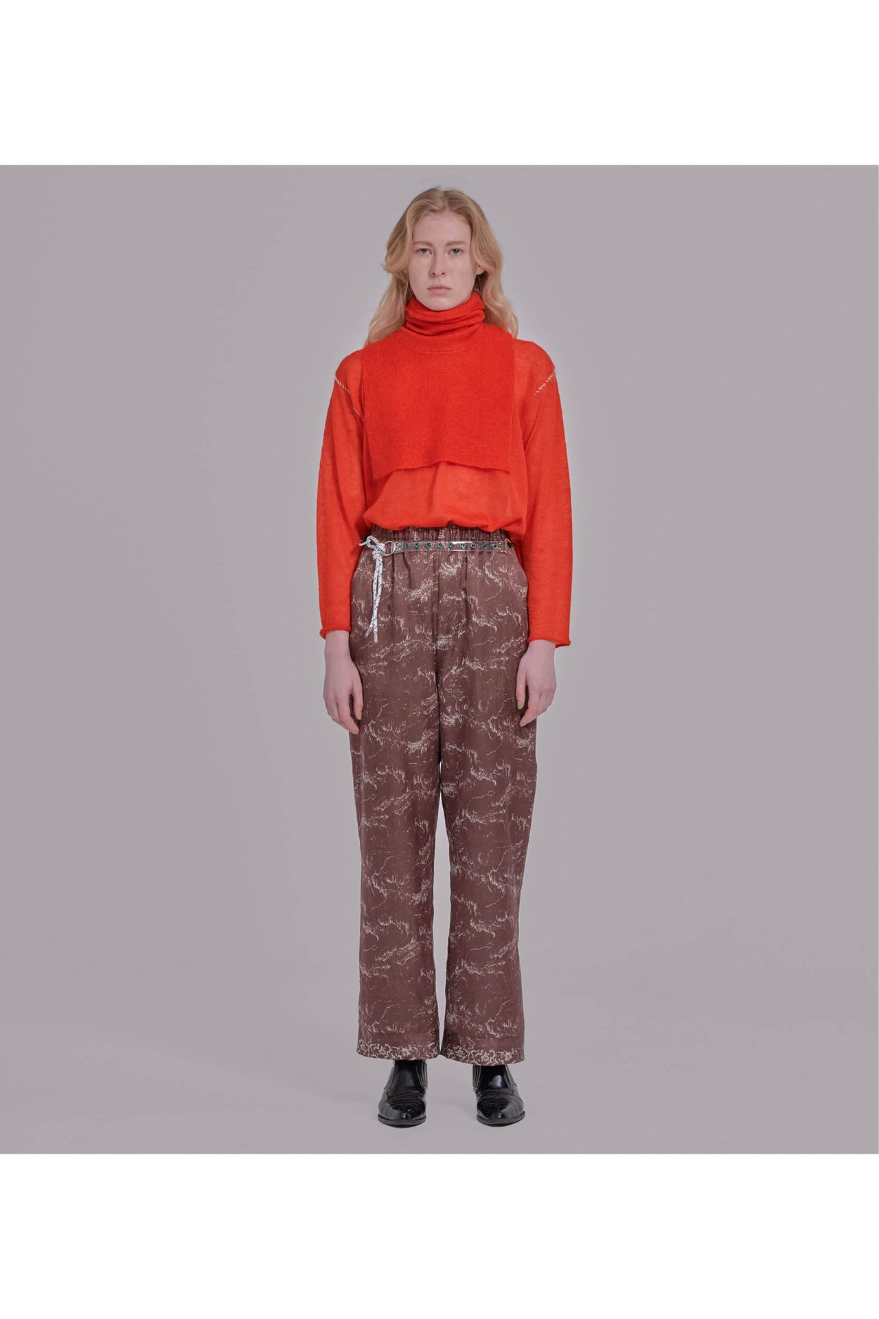 AW20-WAVE INKJET PRINT PANTS