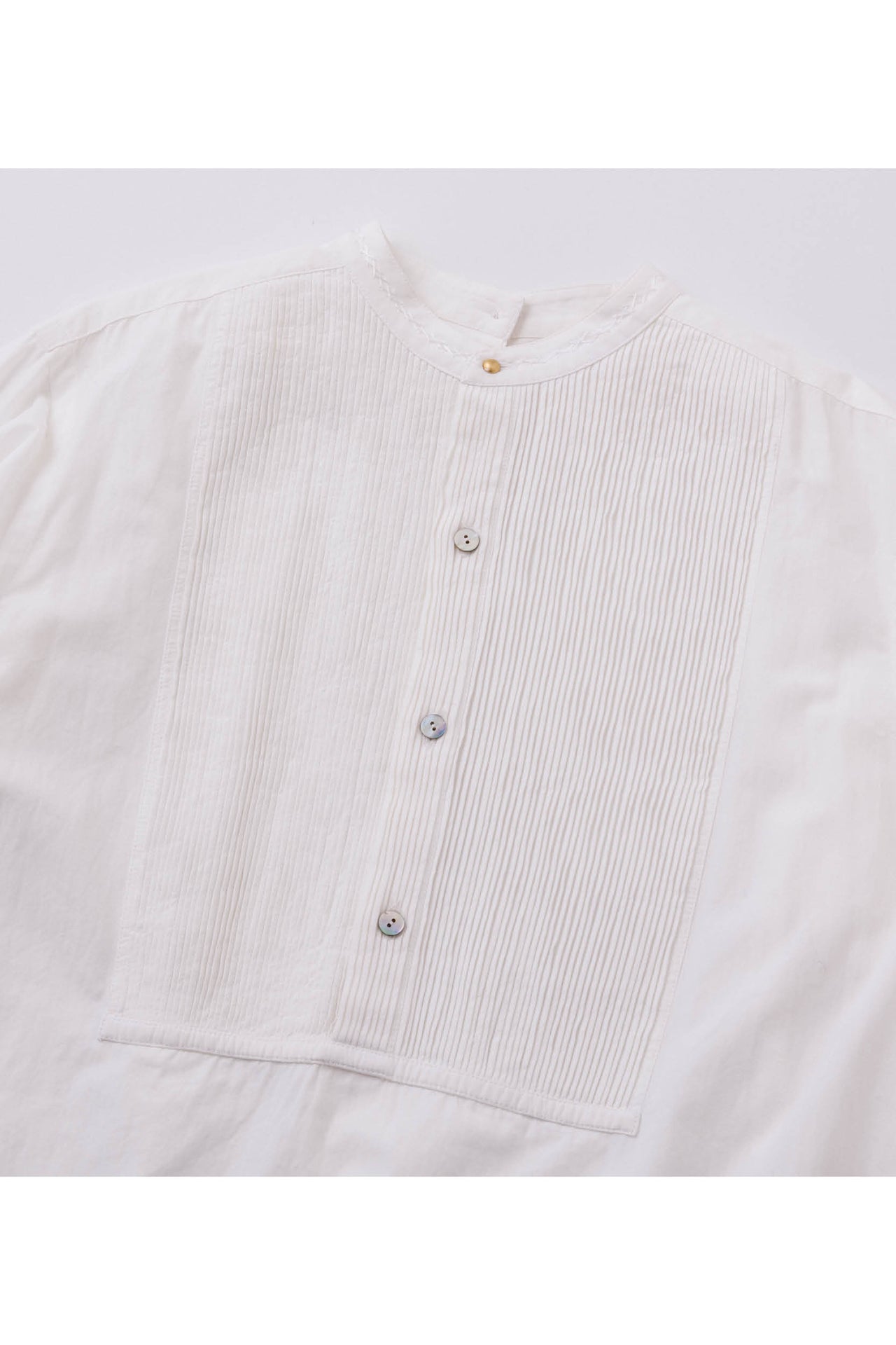 AW20-PINTUCK TUXED DRESS SHIRT