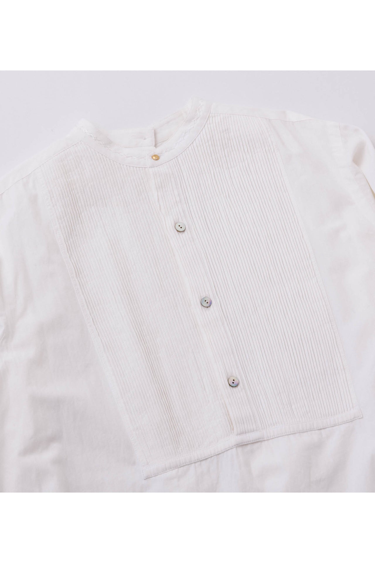 AW20-PINTUCK TUXED DRESS SHIRT