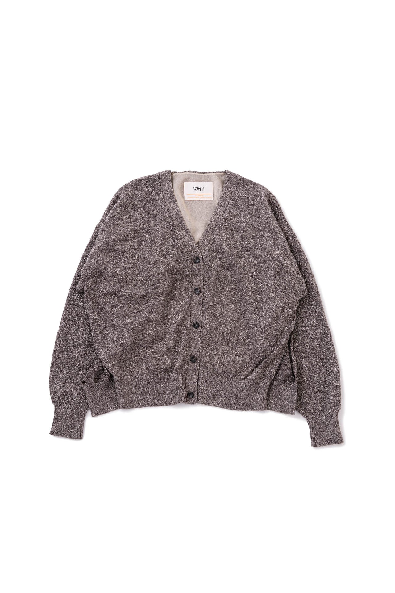 AW20-LAME COMBINATION CARDIGAN