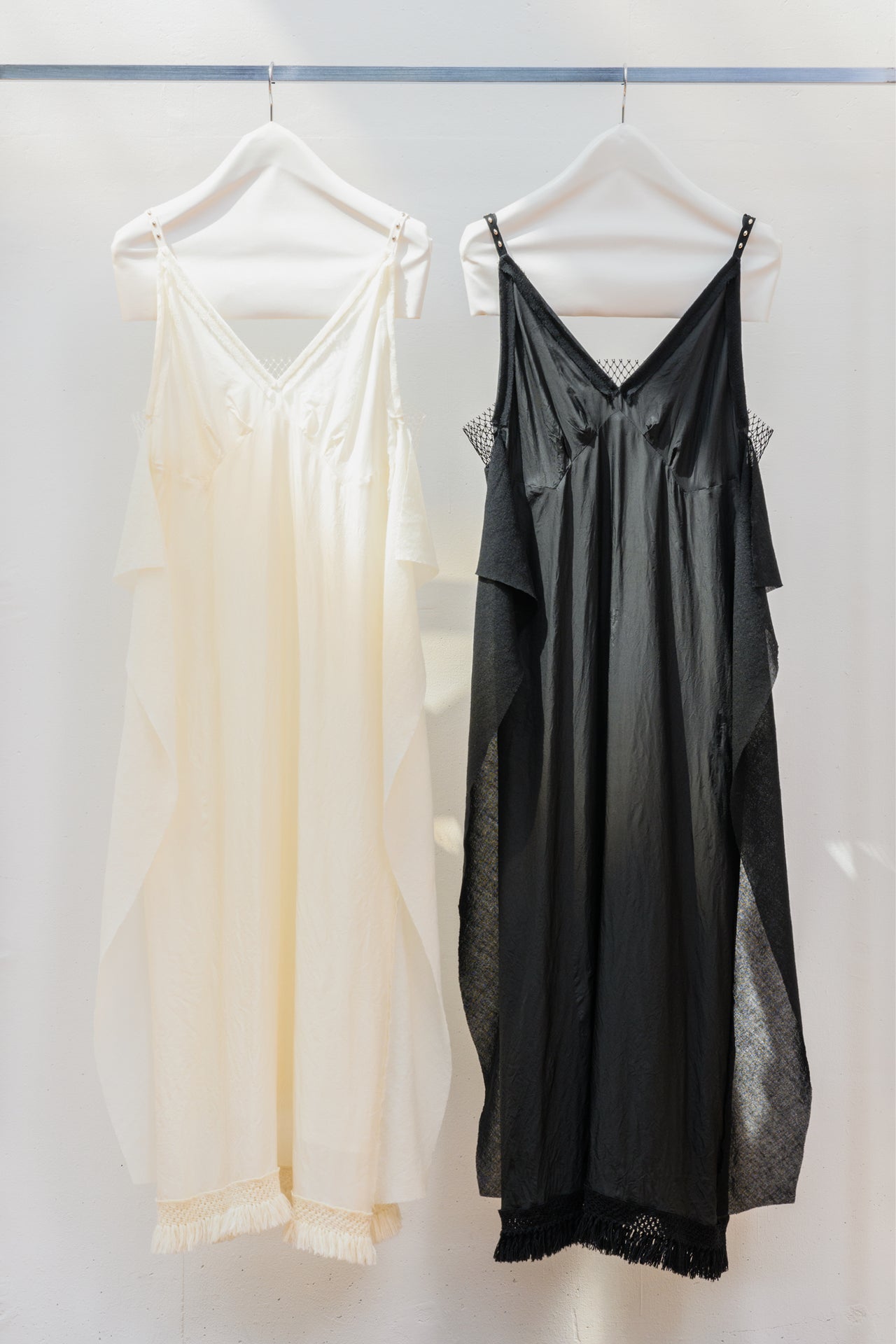 Wool Voile / Cupra Combination Dress