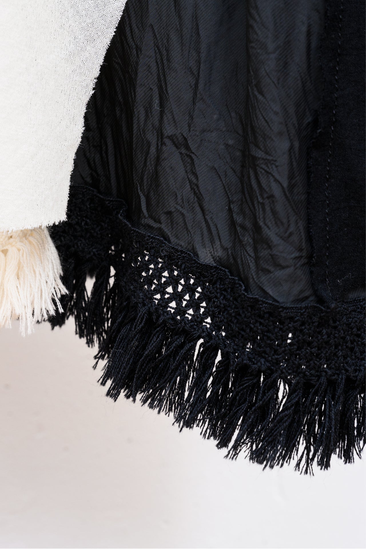 Wool Voile / Cupra Combination Dress