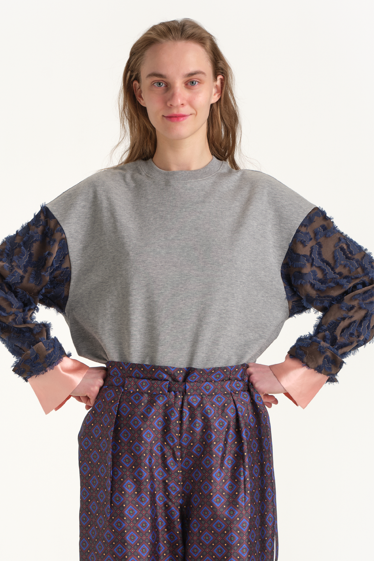 Island Cut JQ Combination Sweater