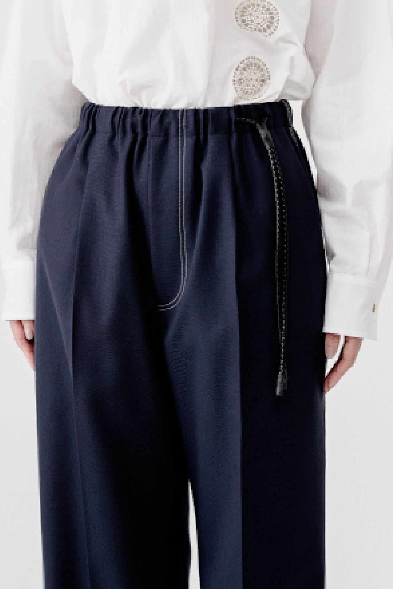 WOOL WIDE PANTS