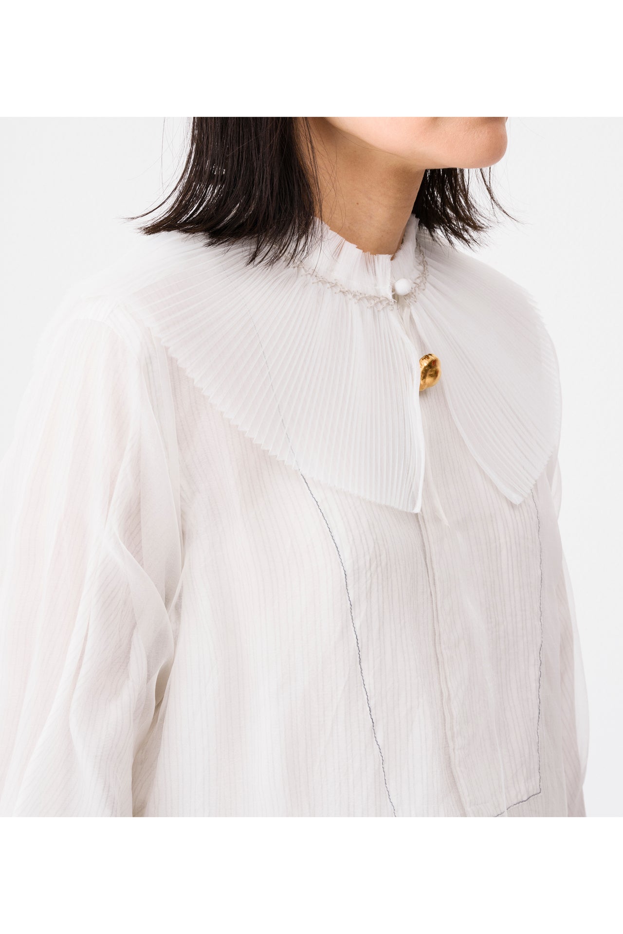 SILK ORGANDY BLOUSE