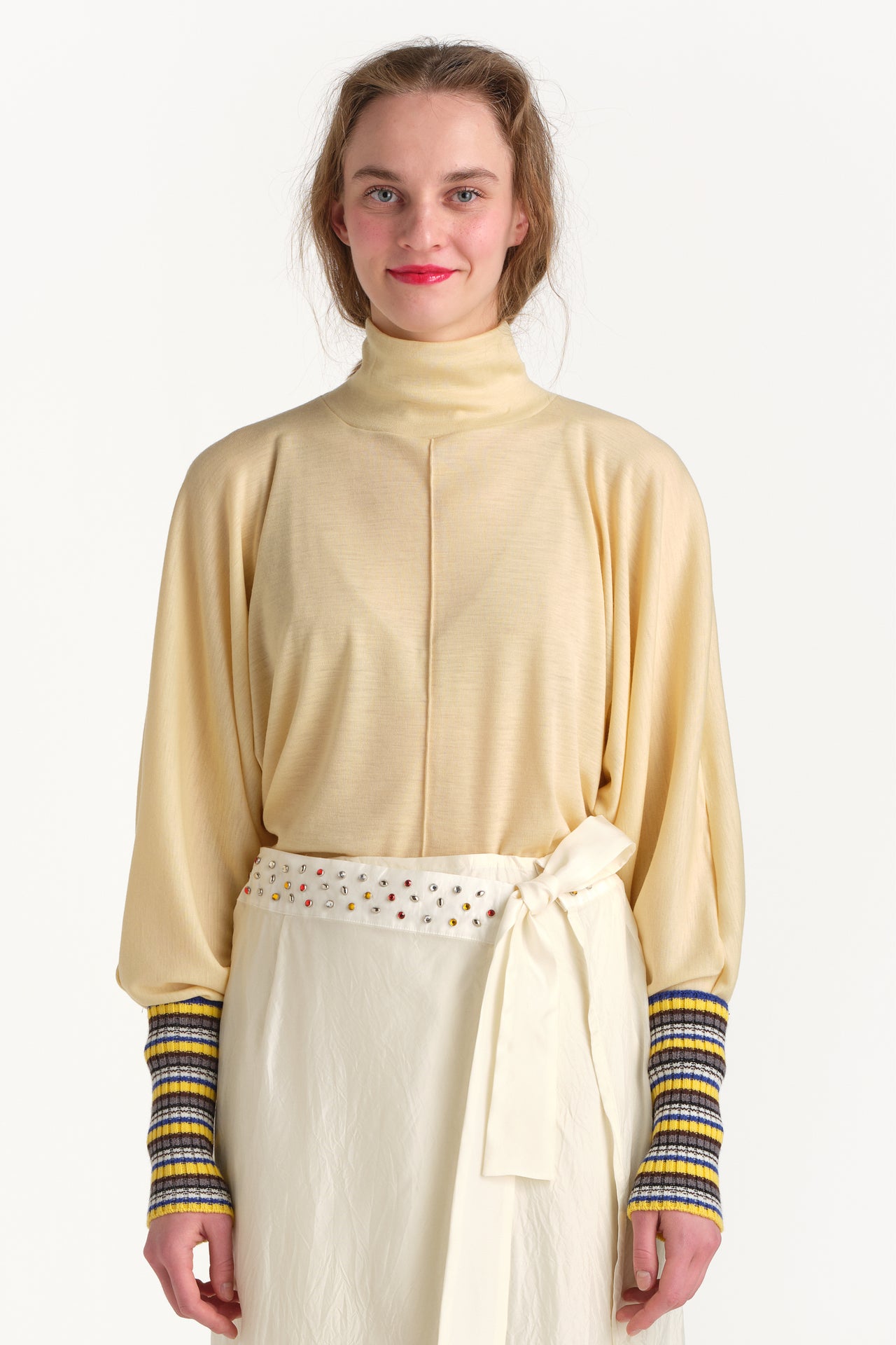 Wool Rib Jersey Turtle Top