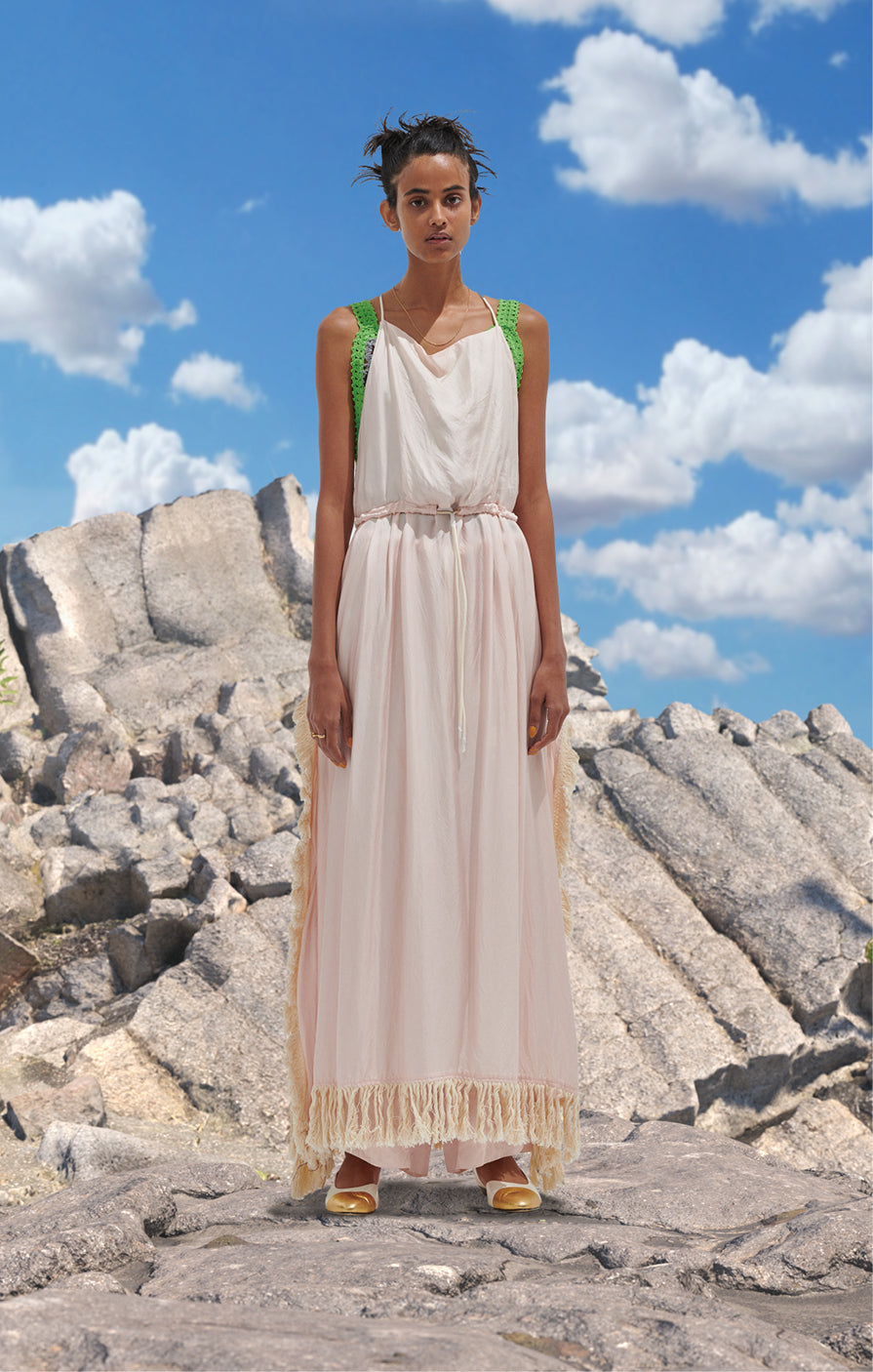 CUPRA HOLTER NECK DRESS