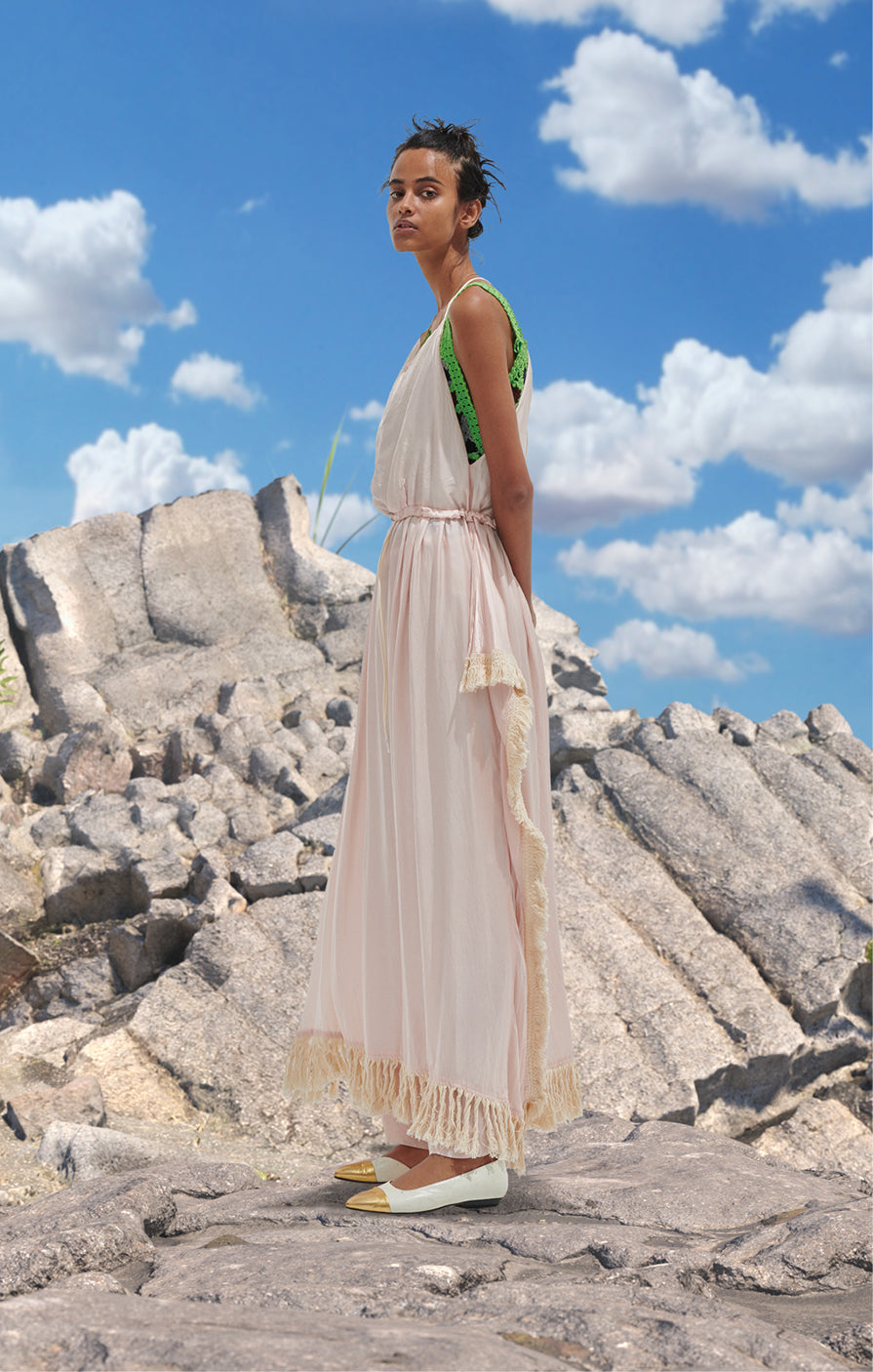 CUPRA HOLTER NECK DRESS