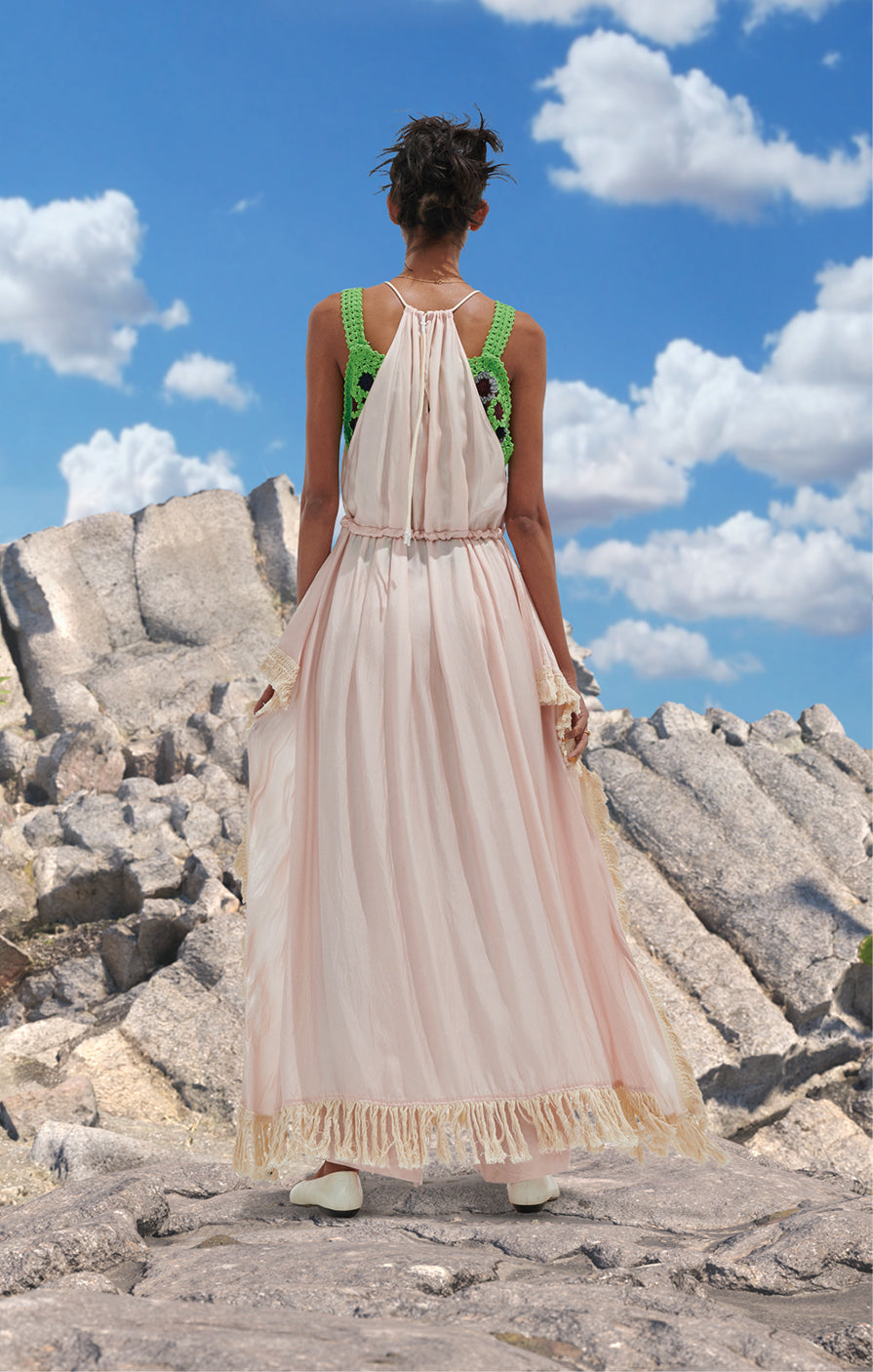 CUPRA HOLTER NECK DRESS